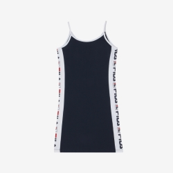 Fila Logo Series Sleeveless - Naisten Mekot - Laivastonsininen | FI-87059